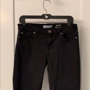 7 for all mankind the ankle skinny b(air) black